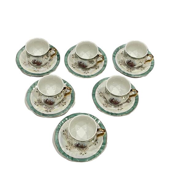 Vintage Elegant Royal Teaset Tea Set Coffee Set 1960s Lusterware - Picture 10 of 12